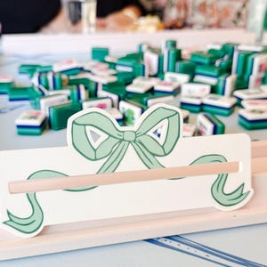 Accessoire de lecture de ligne de mahjong à l'arc PERSONNALISÉ (excellent cadeau !) avec nom, monogramme ou expression