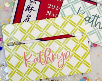 Mahjong Line Reader Accessory (Great Gift!) - Personalized Preppy Trellis