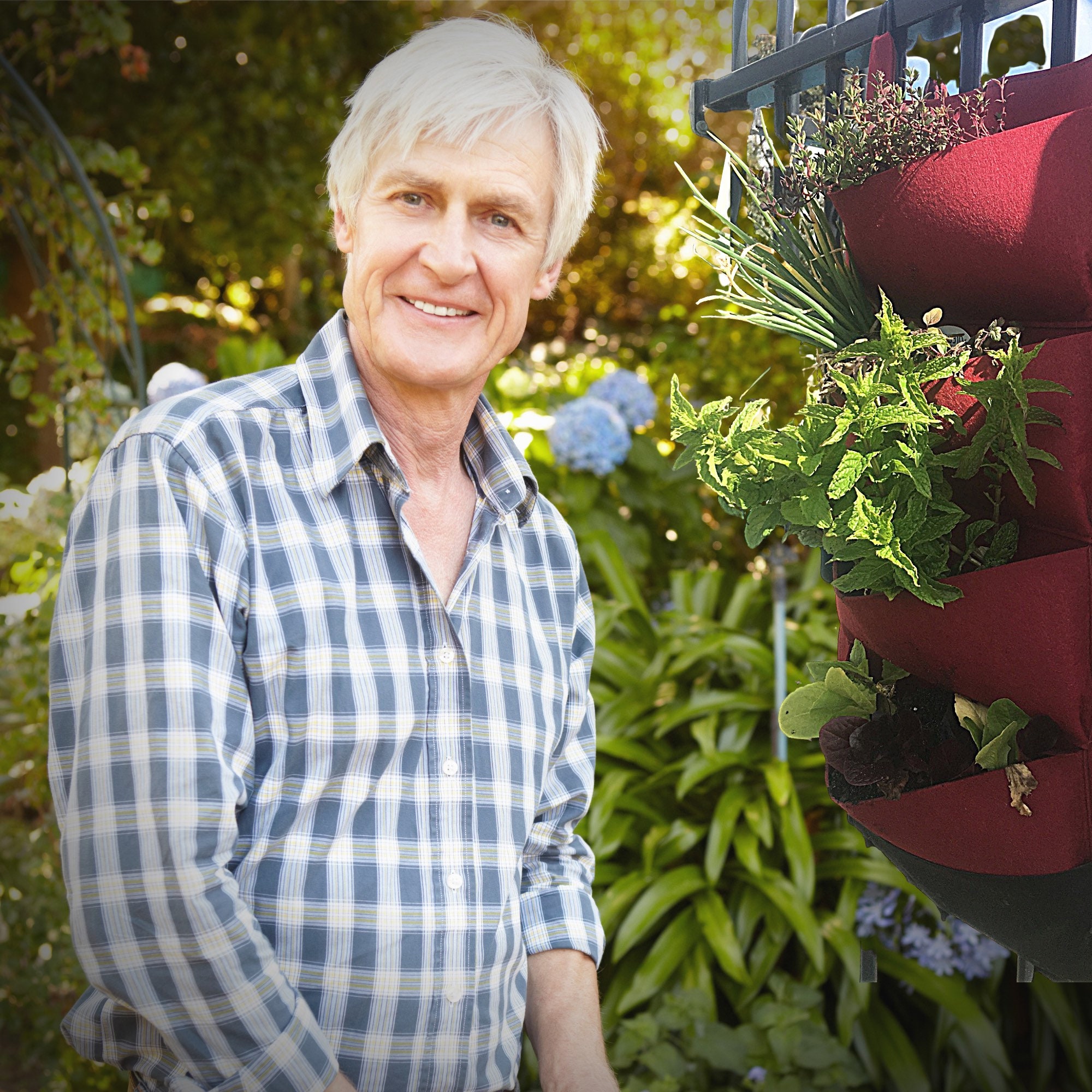 Red Felt Vertical Grow Bags 2 Pack X 4 Pocket Ideal for Etsy Australia