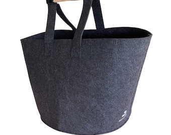 Bolsa de fieltro con asas de roble de Tasmania