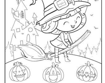 Kolorowanki dla dzieci na Halloween