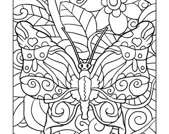 Printable Butterfly Coloring Pages