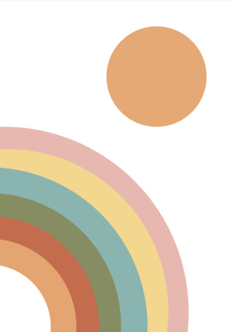 Rainbow Wall Art Canvas Poster Prints Home Decor Rainbow Etsy