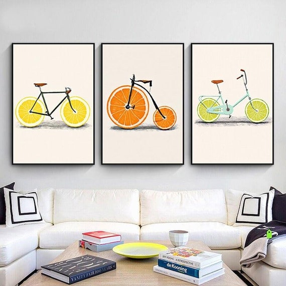 Kitchen Wall Art Abstract Wall Art Home Decor Dining Room Etsy UK