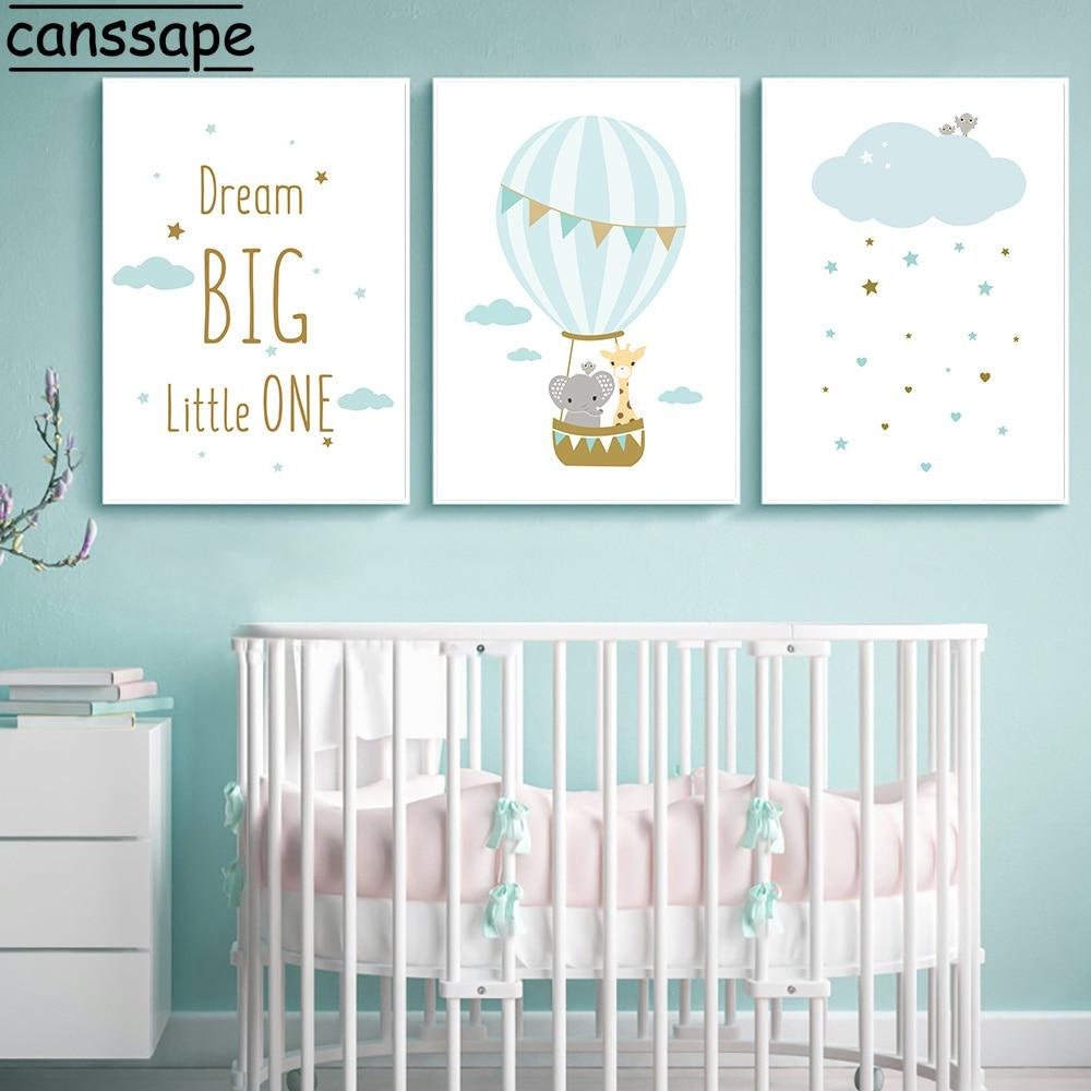 Nursery Decor Baby Room Ideas Baby Boy Canvas Prints Wall Etsy