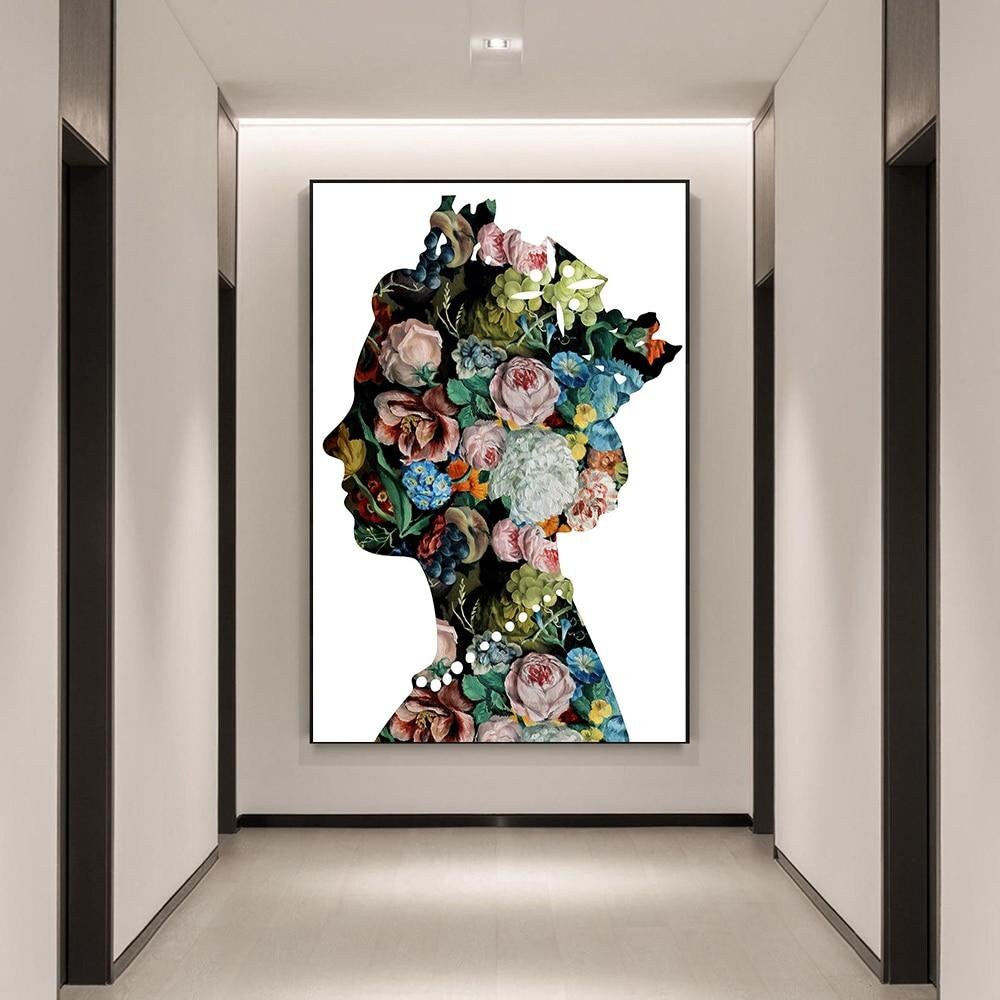 Queen Wall Art Canvas Modern Floral Art Royal Family Wall Etsy