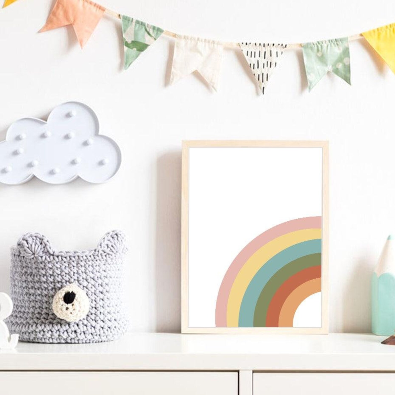 Rainbow Wall Art Canvas Poster Prints Home Decor Rainbow Etsy