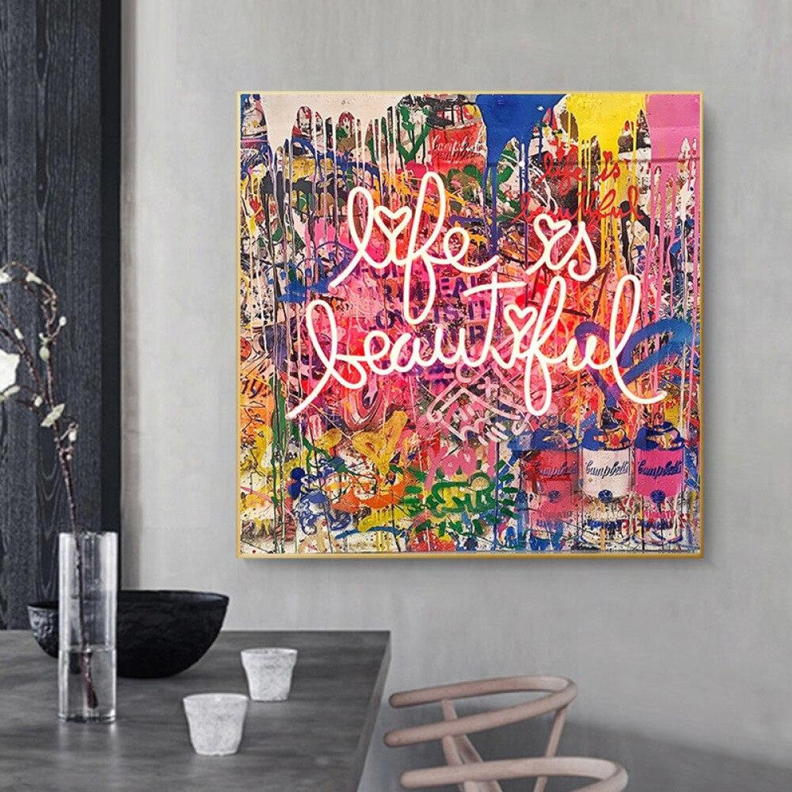 Graffiti Urbain Moderne Abstrait Affiche Street Art Wall Art Etsy