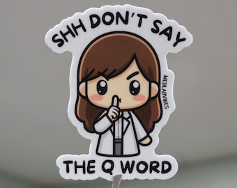 Pegatinas de laboratorio silencioso para portátil, divertida pegatina de laboratorio, técnico de laboratorio de ciencias para diario, regalos para estudiantes de laboratorio médico, semana de laboratorio, meme de laboratorio shhh