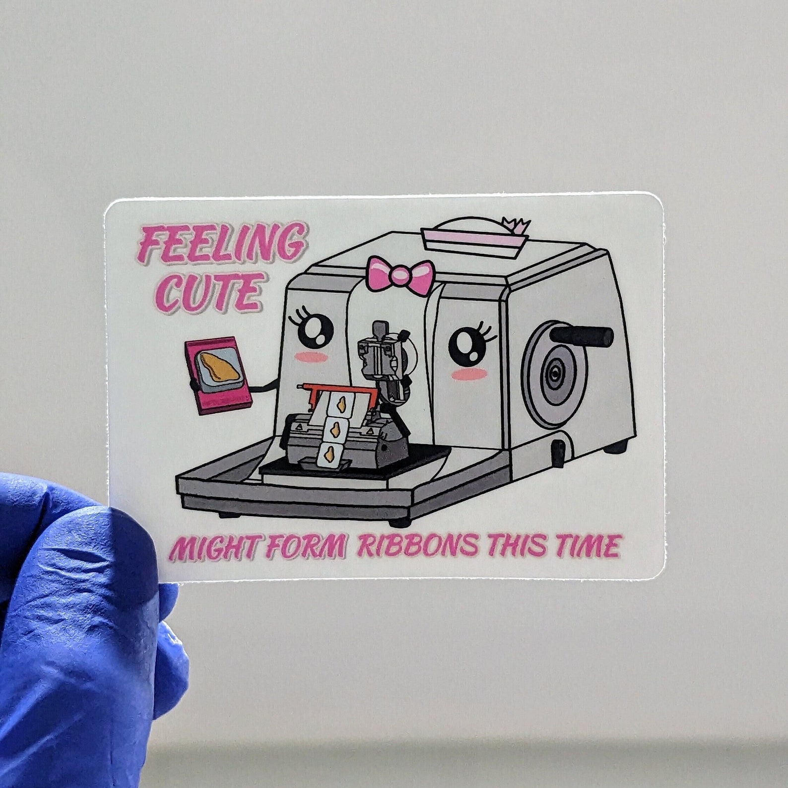 Lab Histology Microtomy Stickers for Laptop, Slide Staining Cute ...