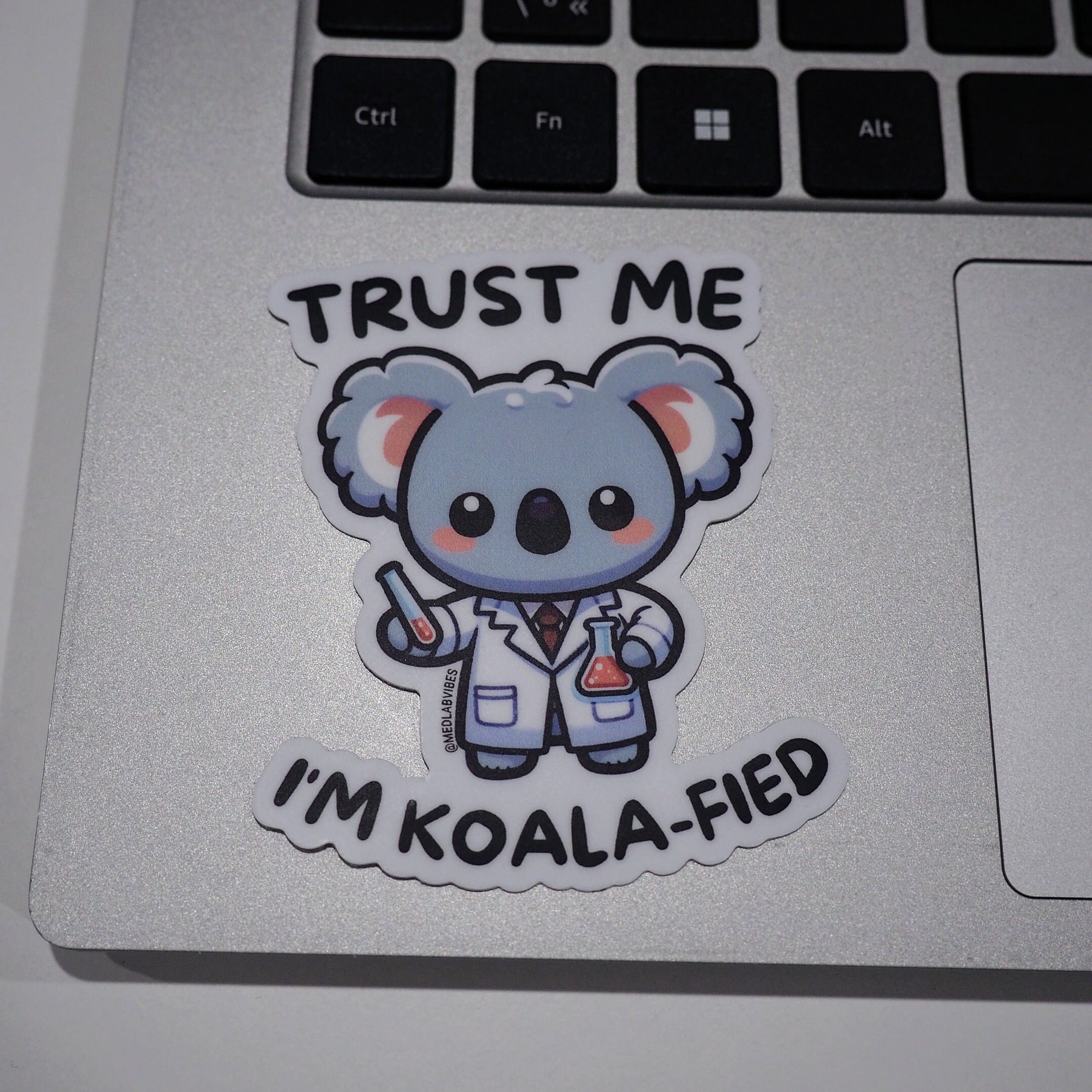 Kawaii Koala Stickers for Laboratory Laptop, Lab Science Funny Journal ...