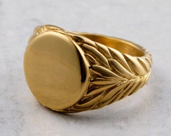 指輪・リング DARKAI FW24 GOLD CUBAN RING (DIAN0001GGXXL GGXXL) 14MM Diamond Cuban Link Ring – Rocco's Jewelry