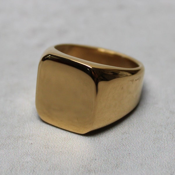 Square Signet Ring - Etsy