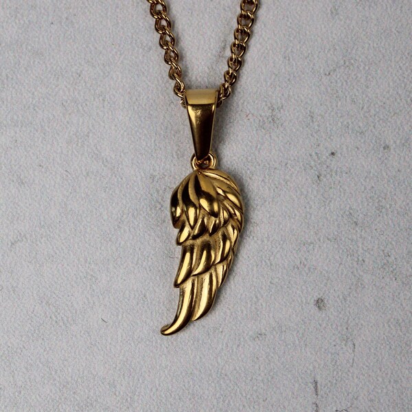 Gold Angel Wing - Etsy