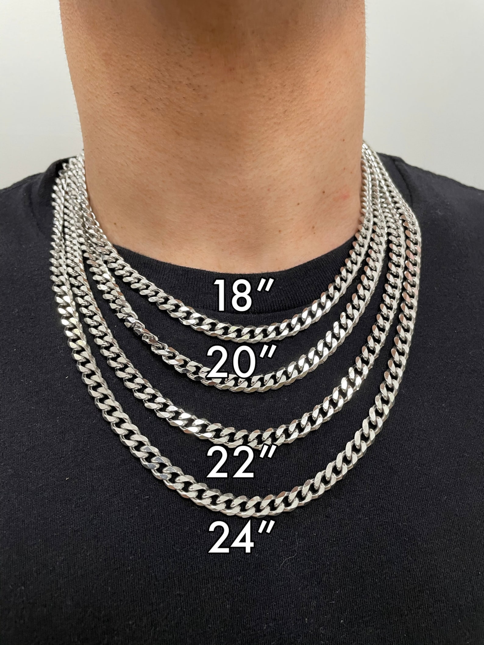 22 Cuban Link Chain Necklace 7mm In 14k Gold