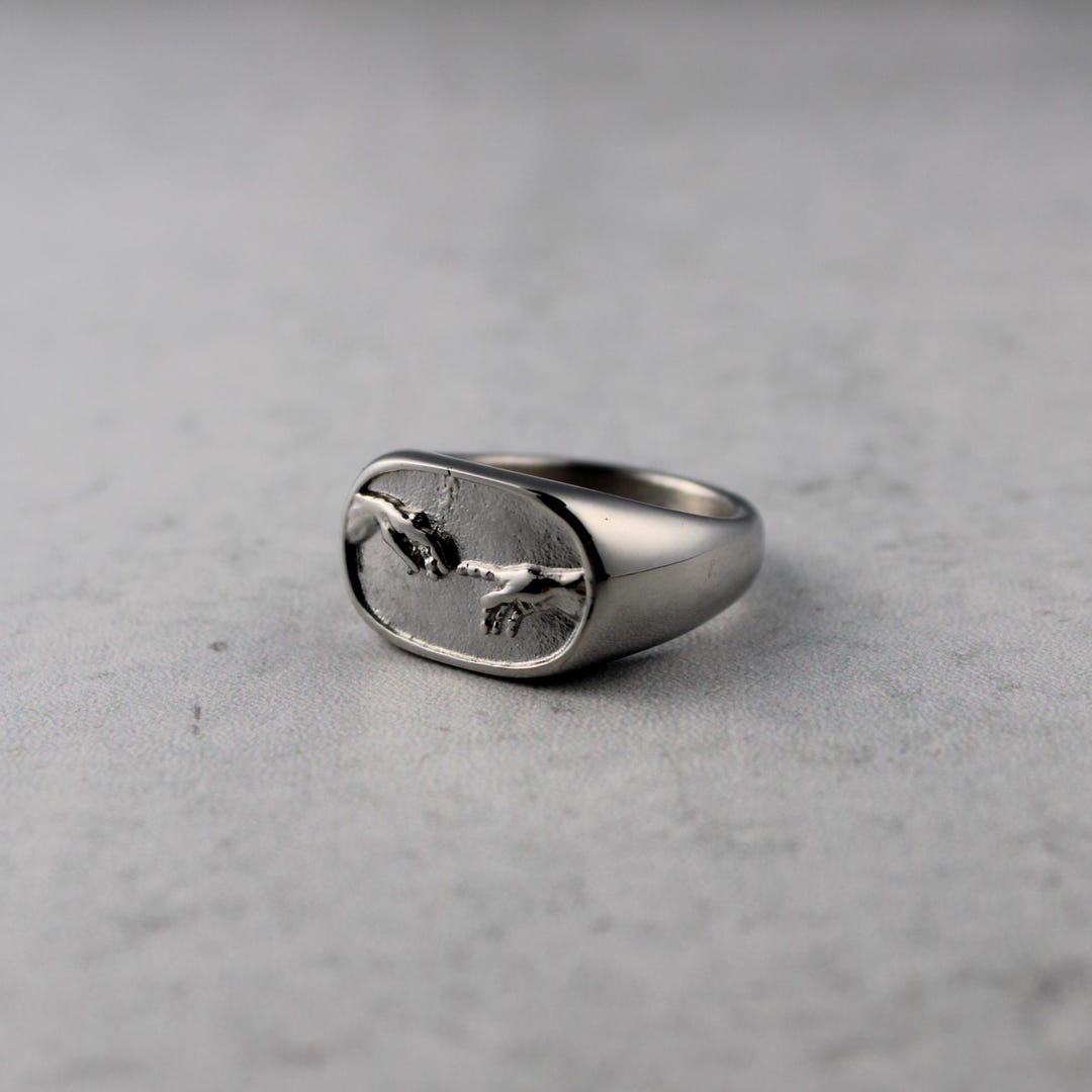 Creation of Adam Ring Stainless Steel 7-12 - Mens Statement Ring