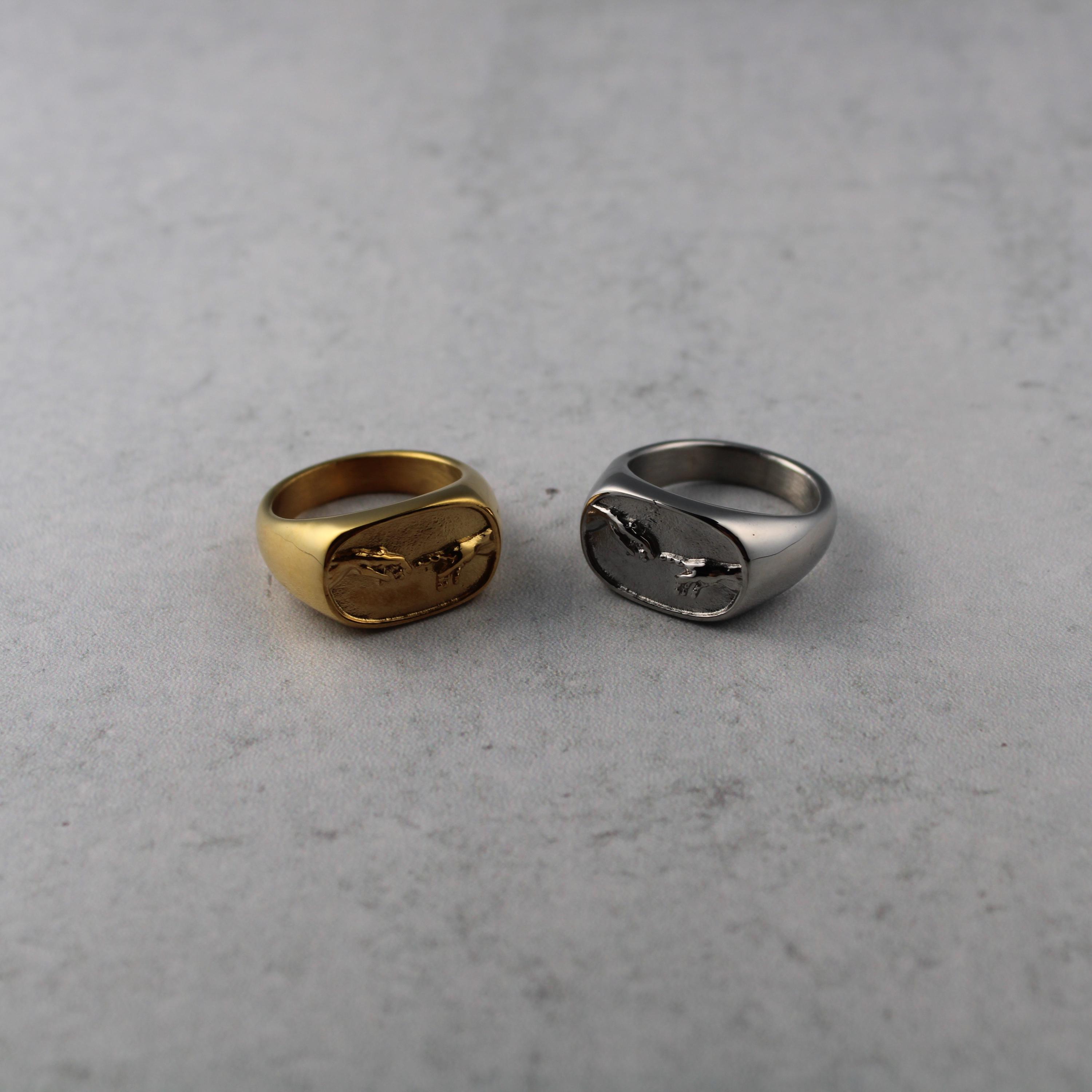 Creation of Adam Ring Stainless Steel 7-12 - Mens Statement Ring