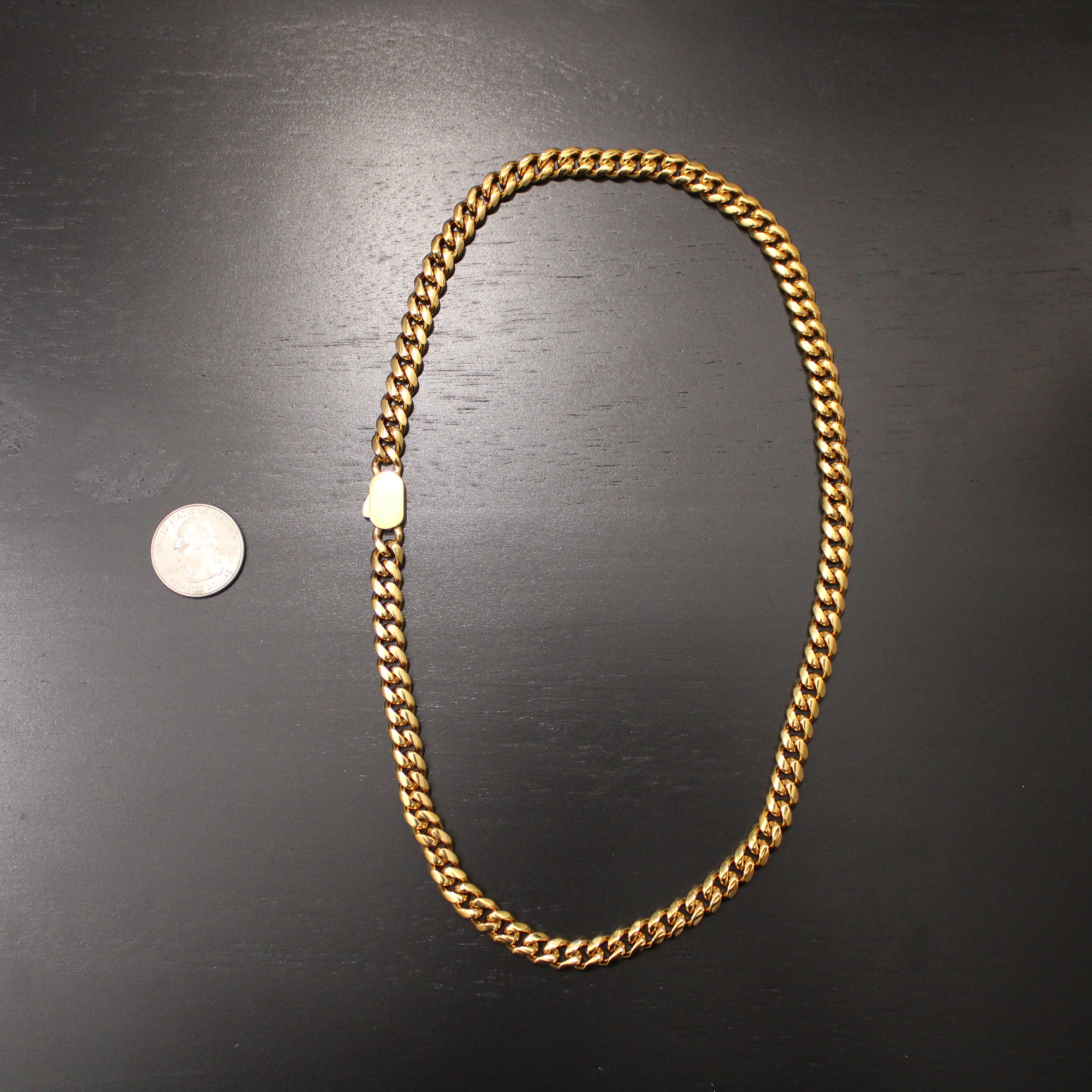 8mm 18k gold cuban link best sale chain