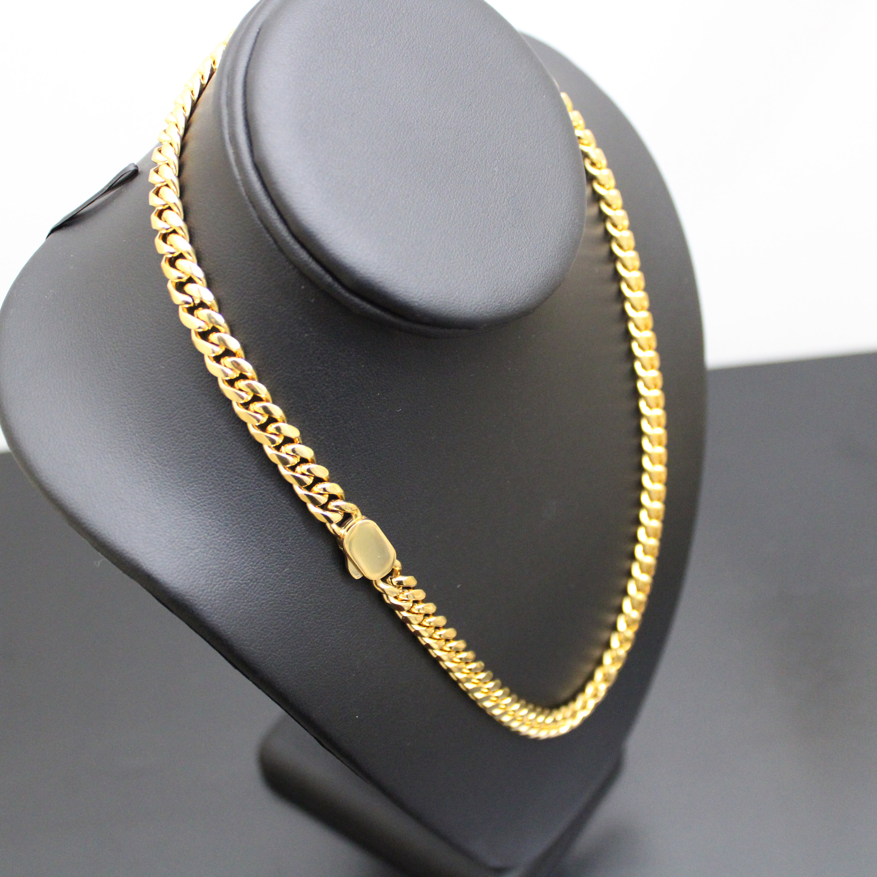 8mm 18k gold cuban link best sale chain
