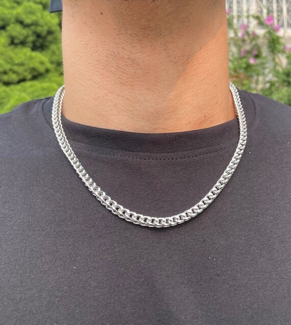 Silver 5mm Franco Chain Necklace 18 20 