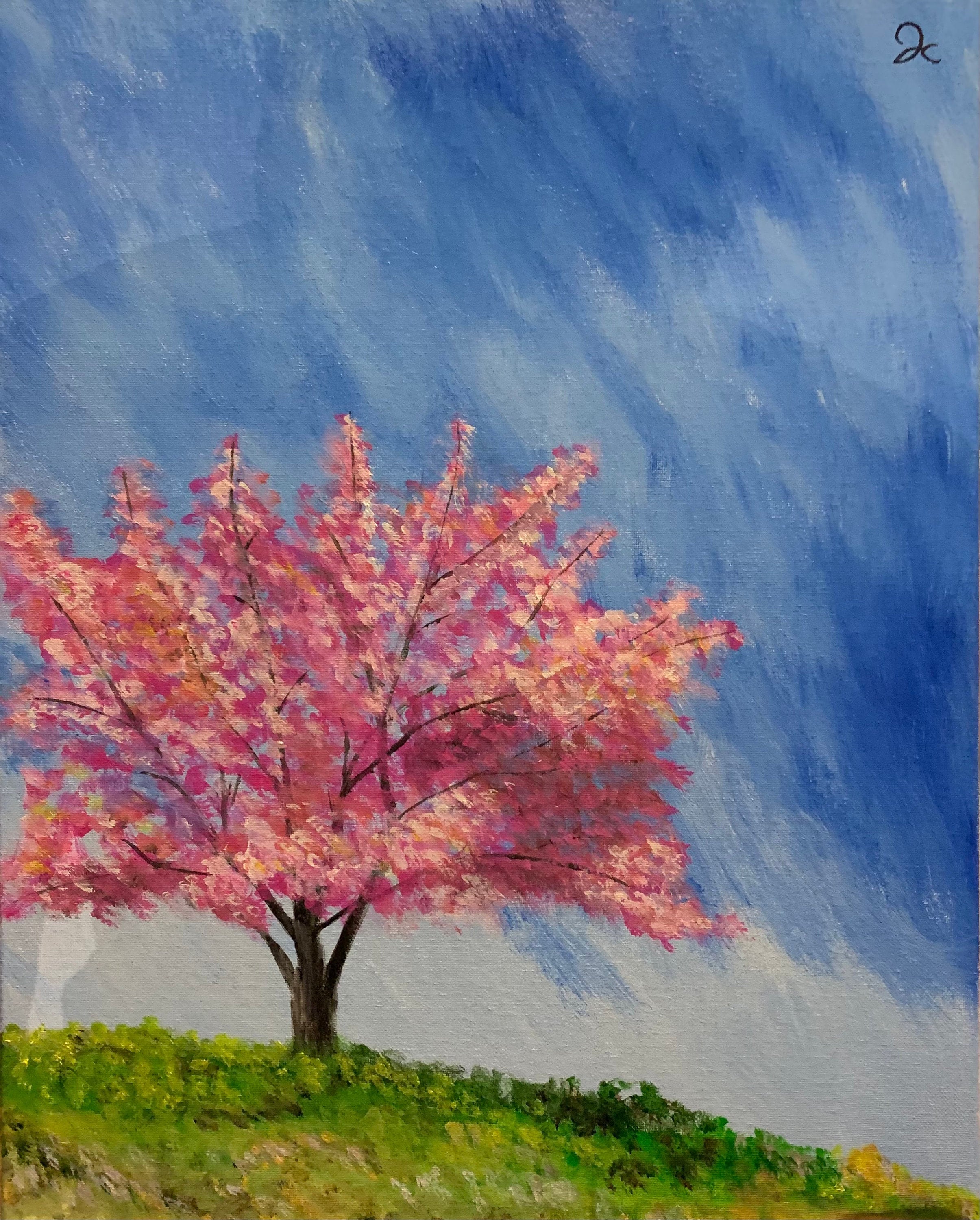 Cherry Blossom Painting Etsy