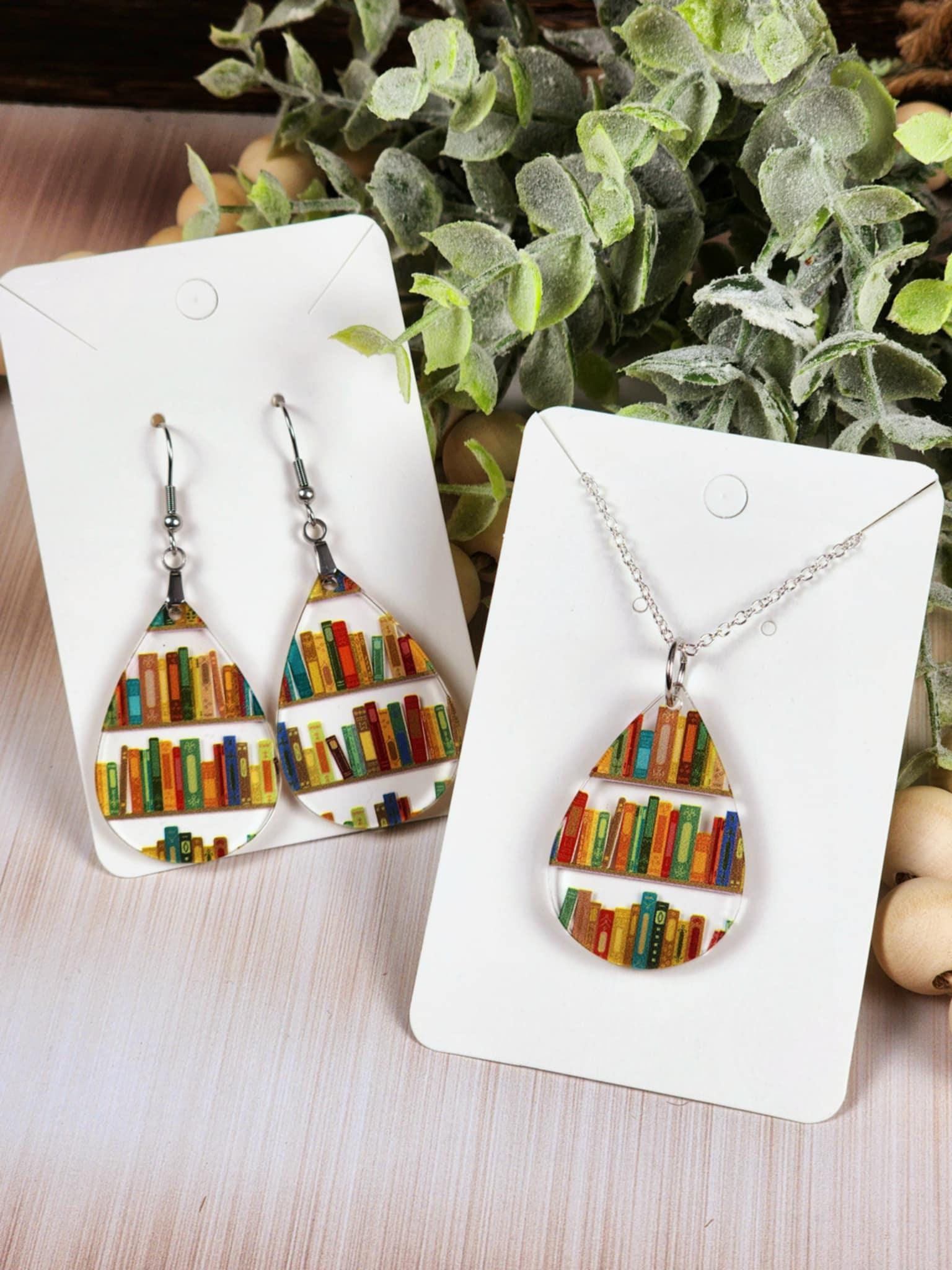 Orecchini A Libro In Argento 925 Per Laurea: Goccia Pendente Con Chiusura A Leva, Regalo Per Studentesse E Lettrici
