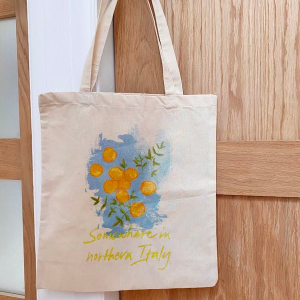 Northern Italy inspired Tote Bag, Call Me By Your Name, Timothée Chalamet