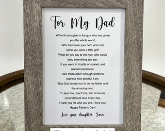 Para mi papá PDF, Poema del día del padre PDF, Imprimible del día del padre, Poema personalizado del Día del padre, Regalo de la hija, Descarga del día del padre