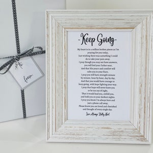 Hard Times Poem, Hard Times Gift, Framed Friendship Poem, Encouragement Poem, Loss of a Loved One, Sympathy Poem