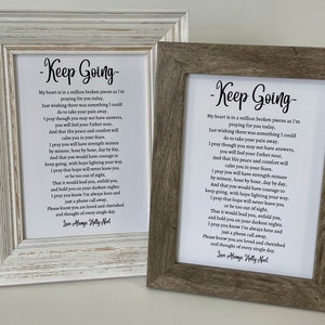 Hard Times Poem, Hard Times Gift, Framed Friendship Poem, Encouragement ...