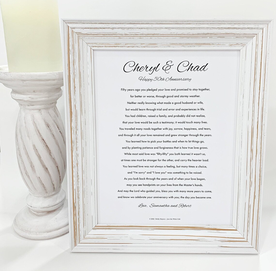 Wedding Anniversary Poem 50th Anniversary Poem 25th Etsy