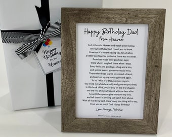 Personalized 'Happy Birthday from Heaven' Poem for Grieving Parent