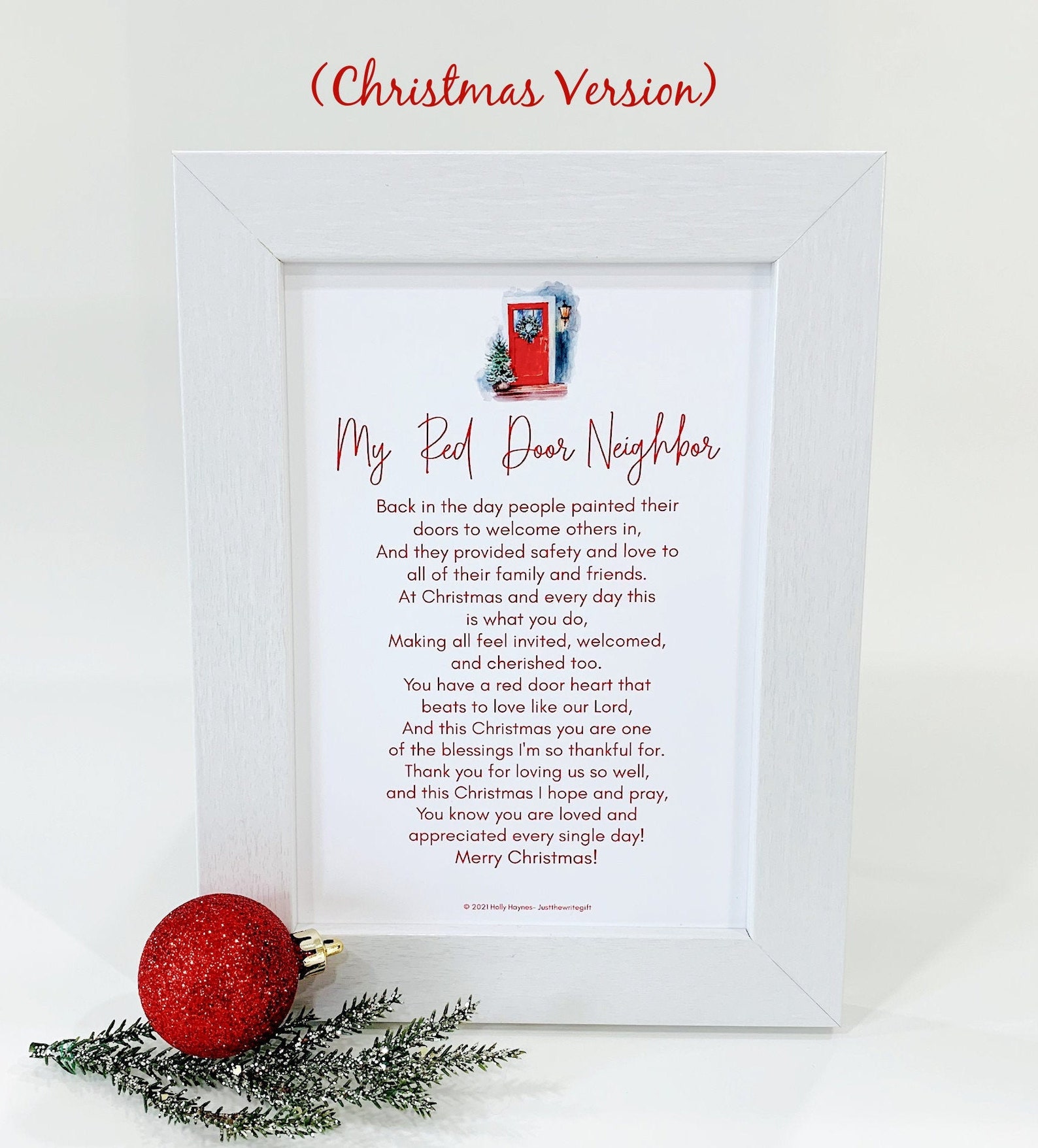 Gift for Neighbor Neighbor Poem Thank You Neighbor Gift Etsy
