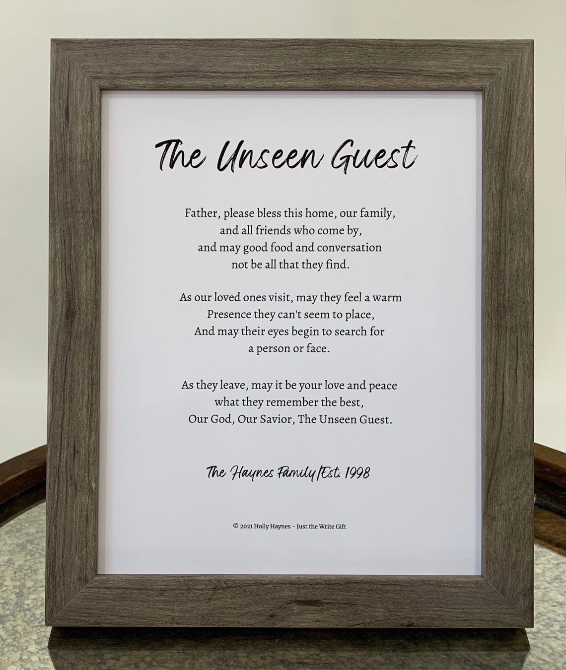 Framed Personalized Housewarming Poem New Homeowner Poem | Etsy