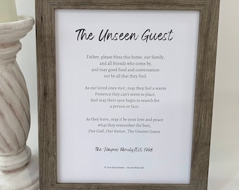 Framed Housewarming Poem: Personalized Christian Home Blessing Gift