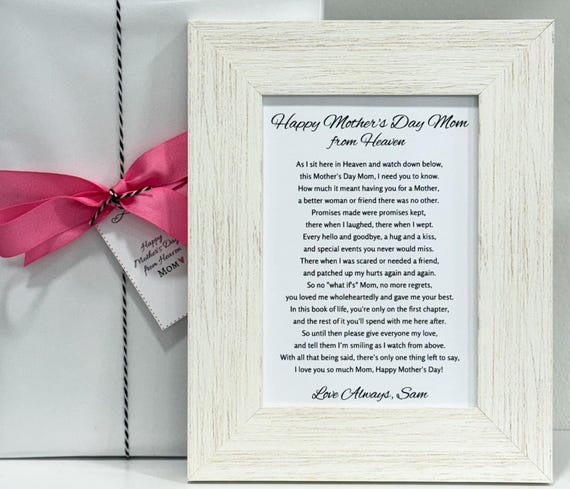 Mother's Day Poem Gift: Loss of Daughter/Son, Grieving Mom
