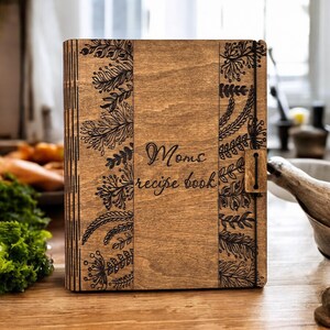 Personalized Recipe Book Binder - Custom Kitchen Cookbook Gift for Mom or Daughter, Unique Heirloom Family Recipe Organizer