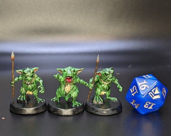 Goblin/Gomloch/Aquatic Goblin Minis Painted