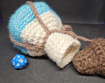 Hand Made Crochet Potion Dice Bag
