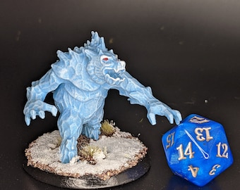 Medium Ice Elemental/Golem Painted Mini