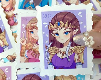 Zelda Inspired Stamp Style Stickers