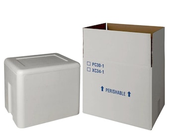 Insulated Shipping Box Upgrade: 17”x15”x14” Foam Cooler