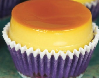 Gluten free UBE Leche Flan Cheesecake