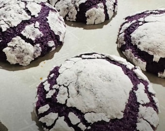Ube Crinkles Cookies with Ube Yema Custard (Set of 6)