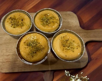 Dubai Pistachio Chocolate Flan Cheesecupcake | inspired by Viral Dubai Chocolate Dessert