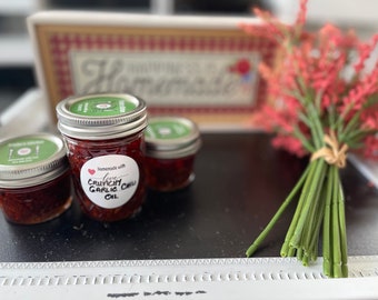 Crunchy Garlic Chili Oil: Savory Umami Flavor (8oz, 16oz)