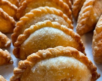 Spiced Potato and chickpea curry  empanadas.