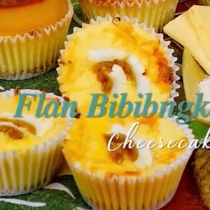 Leche flan BIbingka Cheesecake in cups Gluten Free.