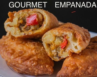 Large Flaky Gourmet Empanadas  | Variety of Flavors | FREE Garlic Chili sauce