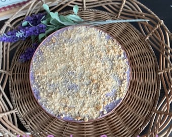 Gluten-free Cashew Purple Yam “UBE” Sansrival with real ube jam filling